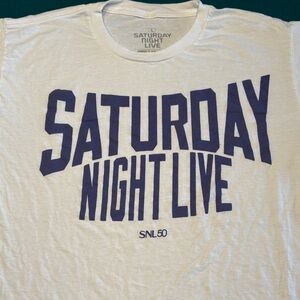 Saturday Night Live SNL 50 White Tee , L , $10